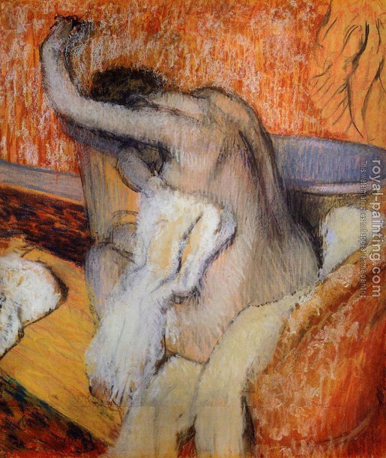 Edgar Degas : After the Bath, Woman Drying Herself